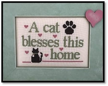 A Cat Blesses This Home - Click Image to Close